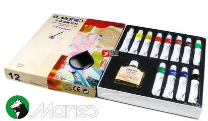 【馬利12色水調(diào)油畫(huà)顏料套裝 馬利油畫(huà)顏料 5012A】?jī)r(jià)格_廠家_圖片 -